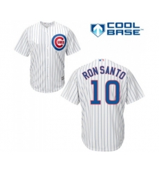 Chicago Cubs #10 Ron Santo Replica White Home Cool Base Baseball Jersey