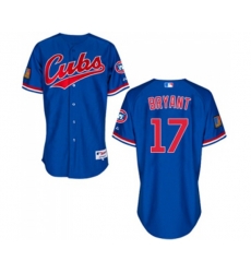Chicago Cubs #17 Kris Bryant Authentic Blue 1994 Turn Back The Clock MLB Jersey