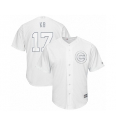 Chicago Cubs #17 Kris Bryant KB Authentic White 2019 Players Weekend Baseball Jersey