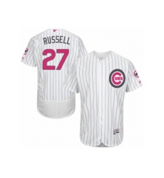 Chicago Cubs #27 Addison Russell Authentic White Fashion Flex Base MLB Jersey