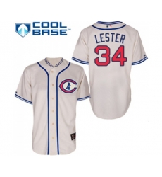 Chicago Cubs #34 Jon Lester Authentic Cream 1929 Turn Back The Clock Baseball Jersey