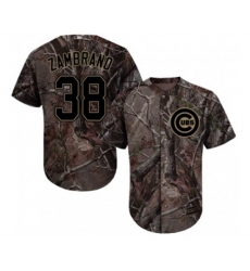 Chicago Cubs #38 Carlos Zambrano Authentic Camo Realtree Collection Flex Base Baseball Jersey