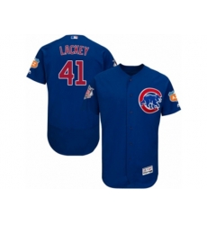 Chicago Cubs #41 John Lackey Royal Blue Flexbase Authentic Collection MLB Jersey