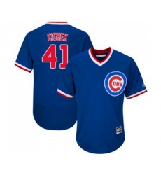 Chicago Cubs #41 Steve Cishek Royal Blue Cooperstown Flexbase Authentic Collection MLB Jersey