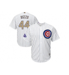 Chicago Cubs #44 Anthony Rizzo White 2017 Gold Program Cool Base Stitched MLB Jersey