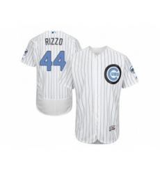 Chicago Cubs #44 Anthony Rizzo White(Blue Strip) Flexbase Authentic Collection 2016 Fathers Day Stitched Baseball Jersey
