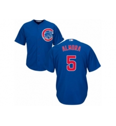 Chicago Cubs #5 Albert Almora Jr Replica Royal Blue Alternate Cool Base MLB Jersey