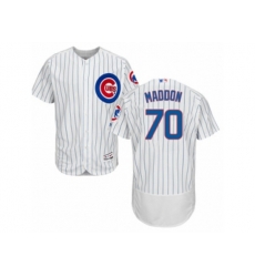 Chicago Cubs #70 Joe Maddon White Flexbase Authentic Collection MLB Jersey