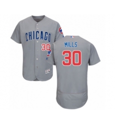 Chicago Cubs Alec Mills Grey Road Flex Base Authentic Collection Baseball Player Jersey