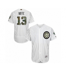 Chicago Cubs David Bote Authentic White 2016 Memorial Day Fashion Flex Base Baseball Player Jersey