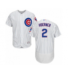 Chicago Cubs Nico Hoerner White Home Flex Base Authentic Collection Baseball Player Jersey