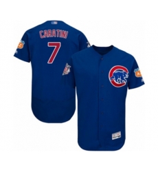 Chicago Cubs Victor Caratini Royal Blue Alternate Flex Base Authentic Collection Baseball Player Jersey