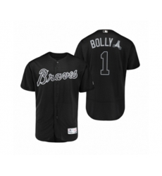 Atlanta Braves #1 Ozzie Albies Black 2019 Players Weekend Authentic Jersey