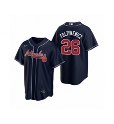 Atlanta Braves #26 Mike Foltynewicz Nike Navy 2020 Replica Alternate Jersey