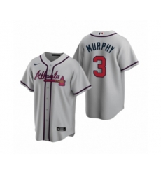 Atlanta Braves #3 Dale Murphy Nike Gray 2020 Replica Road Jersey