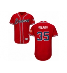 Atlanta Braves #35 Phil Niekro Red Flexbase Authentic Collection MLB Jersey