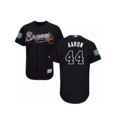 Atlanta Braves #44 Hank Aaron Blue Flexbase Authentic Collection MLB Jersey
