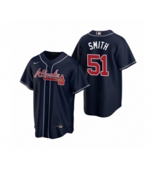 Atlanta Braves #51 Will Smith Nike Navy 2020 Replica Alternate Jersey