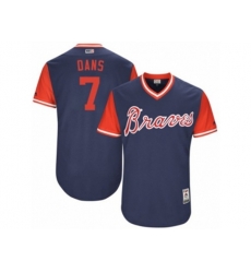 Atlanta Braves #7 Dansby Swanson Dans Authentic Navy 2017 Players Weekend MLB Jersey