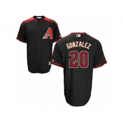 Arizona Diamondbacks #20 Luis Gonzalez Authentic Black Brick Alternate Cool Base MLB Jersey