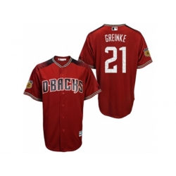 Arizona Diamondbacks #21 Zack Greinke 2017 Spring Training Cool Base Stitched MLB Jersey