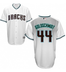 Arizona Diamondbacks #44 Paul Goldschmidt Authentic White Capri Cool Base MLB Jersey