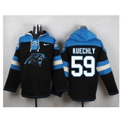 Carolina Panthers #59 Luke Kuechly Black Player Pullover NFL Hoodie