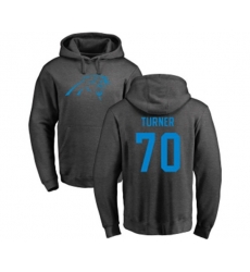 Carolina Panthers #70 Trai Turner Ash One Color Pullover Hoodie