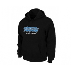 Carolina Panthers Authentic font Pullover Hoodie Black