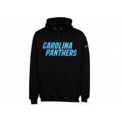 Carolina Panthers Nike Black KO Wordmark Performance Hoodie