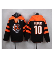 Cincinnati Bengals #10 Kevin Huber Black Player Pullover NFL Hoodie