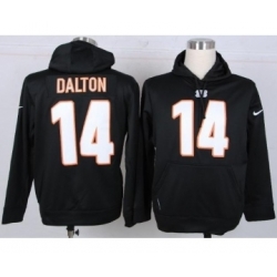 Cincinnati Bengals #14 dalton black[pullover hooded sweatshirt]