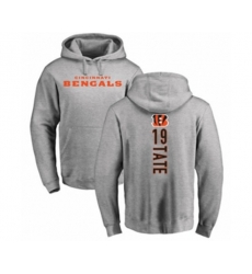 Cincinnati Bengals #19 Auden Tate Ash Backer Pullover Hoodie