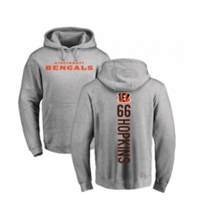Cincinnati Bengals #66 Trey Hopkins Ash Backer Pullover Hoodie