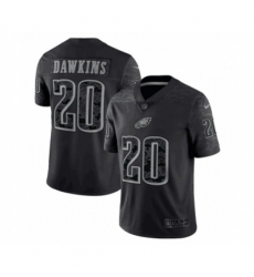 Philadelphia Eagles #20 Brian Dawkins Black Reflective Limited Stitched Football Jersey