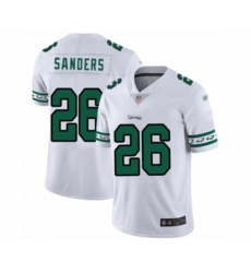 Philadelphia Eagles #26 Miles Sanders White Team Logo Fashion Limited Player Football Jersey