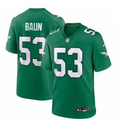 Philadelphia Eagles #53 Zack Baun Kelly Green Vapor Limited Jersey