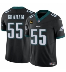 Philadelphia Eagles #55 Brandon Graham Black F.U.S.E With 4-Star C Vapor Untouchable Limited Football Stitched Jersey