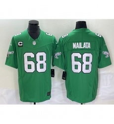 Philadelphia Eagles #68 Jordan Mailata Green 2023 F.U.S.E. Vapor Untouchable C Stitched Football Jersey