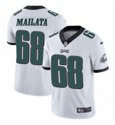 Philadelphia Eagles #68 Jordan Mailata Nike White Vapor Limited Jersey