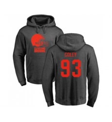 Cleveland Browns #93 Trevon Coley Ash One Color Pullover Hoodie