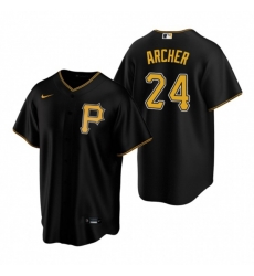 Nike Pittsburgh Pirates #24 Chris Archer Black Alternate Stitched Baseball Jersey