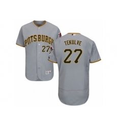 Pittsburgh Pirates #27 Kent Tekulve Grey Flexbase Authentic Collection MLB Jersey Pittsburgh Pirates #27 Kent Tekulve Grey Flexbase Authentic Collection MLB Jersey