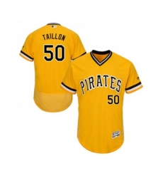 Pittsburgh Pirates #50 Jameson Taillon Gold Alternate Flex Base Authentic Collection Baseball Jersey