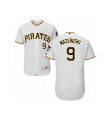 Pittsburgh Pirates #9 Bill Mazeroski White Flexbase Authentic Collection MLB Jersey