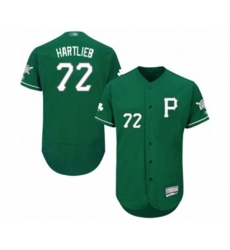 Pittsburgh Pirates Geoff Hartlieb Green Celtic Flexbase Authentic Collection Baseball Player Jersey
