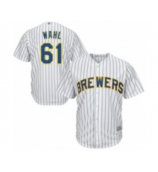 Milwaukee Brewers Bobby Wahl Replica White Alternate Cool Base Baseball Player Jersey Milwaukee Brewers Bobby Wahl Replica White Alternate Cool Base Baseball Player Jersey