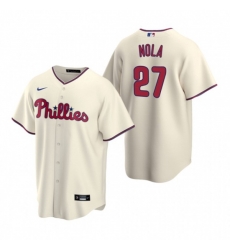 Nike Philadelphia Phillies #27 Aaron Nola Cream Alternate Stitched Baseball Jersey