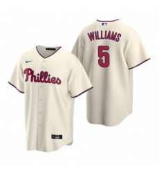 Nike Philadelphia Phillies #5 Nick Williams Cream Alternate Stitched Baseball Jersey
