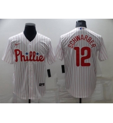 Philadelphia Phillies #12 Kyle Schwarber White Cool Base Stitched Jersey